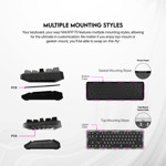 a8b2655a07ae2efd19ee7e8ba66ab311 Tastatura Mehanicka Gaming Fantech MK911 RGB Vibe Maxfit 70 Epic Greyscale Wireless (Yellow switch)