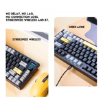 aeea70318155a944883bce1cd6507fd4 Tastatura Mehanicka Gaming Fantech MK910 RGB Vibe Maxfit 81 Vibrant Utility Wireless (Yellow switch)