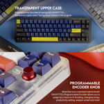 deed85e494e190380dd9b96df7a1d20f Tastatura Mehanicka Gaming Fantech MK911 RGB Vibe Maxfit 70 Epic Greyscale Wireless (Yellow switch)