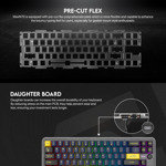 ef44f1cff46e9b792cd9592c926a5bff Tastatura Mehanicka Gaming Fantech MK911 RGB Vibe Maxfit 70 Epic Greyscale Wireless (Yellow switch)