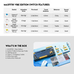 f881470464ad9efa3b61c95c433025cc Tastatura Mehanicka Gaming Fantech MK910 RGB Vibe Maxfit 81 Grand Cobalt Wireless (Yellow switch)