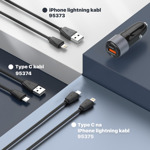 3b54493104f50a7b5d6f7314cc609e76 Auto punjac LDNIO C510Q PD/QC3.0 36W sa iPhone lightning kablom