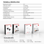 6f1483da75ac0a76f0dcac7f65696126 Bluetooth slusalice Fantech TX-1 Pro Mithril bele