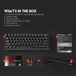 860abdbbc71aae3432fb02d9f10f8795 Tastatura Mehanicka Gaming Fantech MK857 RGB Maxfit61 crna (Blue switch)