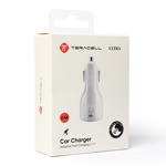 8c6d9b75cd34fe64c3343c271b83f0f8 Auto punjac Teracell Ultra DC01 2.4A sa Mini USB kablom beli