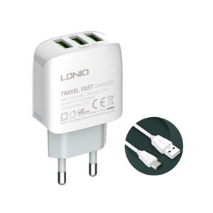 fd6f6bce921dba9902de2465bb9408be Kucni punjac KONFULON C25+S05 USB 5V 1A sa iPhone lightning kablom beli