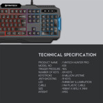 1cd478ff3032e8a518bd60d8326ee1ad Tastatura Gaming Fantech K511 Hunter Pro crna