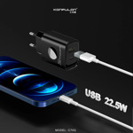 25fc630adc4714b0690bd9a975627c85 Kucni punjac KONFULON C70Q, Fast Charge, QC3.0 22.5W, PD 20W beli