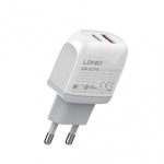 37d5e24d30515421a39bd80c1a8f41e3 Kucni punjac LDNIO A2316C, PD 20W, QC3.0 18W, sa Type C na Iphone lightning kablom beli