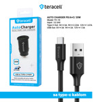 4728a295280126babf17ee50fbd37da9 Auto punjac Teracell Evolution TC-10 PD 20W, USB QC3.0 15W sa Type C kablom crni