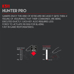62854903af483ce18ea89394431e8e9b Tastatura Gaming Fantech K511 Hunter Pro crna