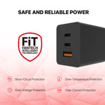 6b2f8d79a2a6d0e6ad3db9f014246ee4 Kucni punjac Fantech CWG301 2xPD + QC 65W crni