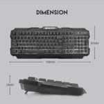 6d097c8f5bb6c49c4bb97bf772838389 Tastatura Gaming Fantech K511 Hunter Pro crna