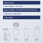 82339bdf8e1cf6da0a6b8eff1f41c116 Auto punjac LDNIO C511Q 2xUSB QC3.0 5V/3A iPhone lightning