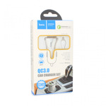 a367fbd538a1448b202e60544b928be7 Auto punjac HOCO Z31 QC3.0 2xUSB sa micro USB kablom beli