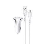 dfdb02800de926249584d4ecec486903 Auto punjac HOCO Z31 QC3.0 2xUSB sa micro USB kablom beli