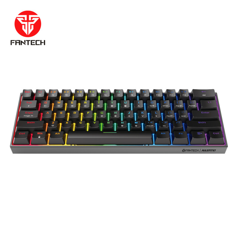 214c3a2bf8f54efd06b30cbbfa7007ec Tastatura Mehanicka Gaming Fantech MK876 RGB Atom TKL siva (Blue switch)
