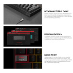 27d812e57220d11d893054081339173c Tastatura Mehanicka Gaming Fantech MK857 RGB Maxfit61 crna (Blue switch)