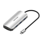 1927255a2a2aebf6498a243b76ca7a31 8 u 1 Type-C u HDMI/USB x3/PD/RJ45/TF/SD - Sivi