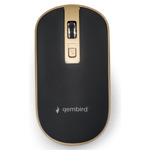 32cd23dfa192d6d126995f7907763845 MUSW-4B-06-BG Gembird Bezicni mis 2,4GHz opticki USB 800-1600Dpi black/gold 115mm