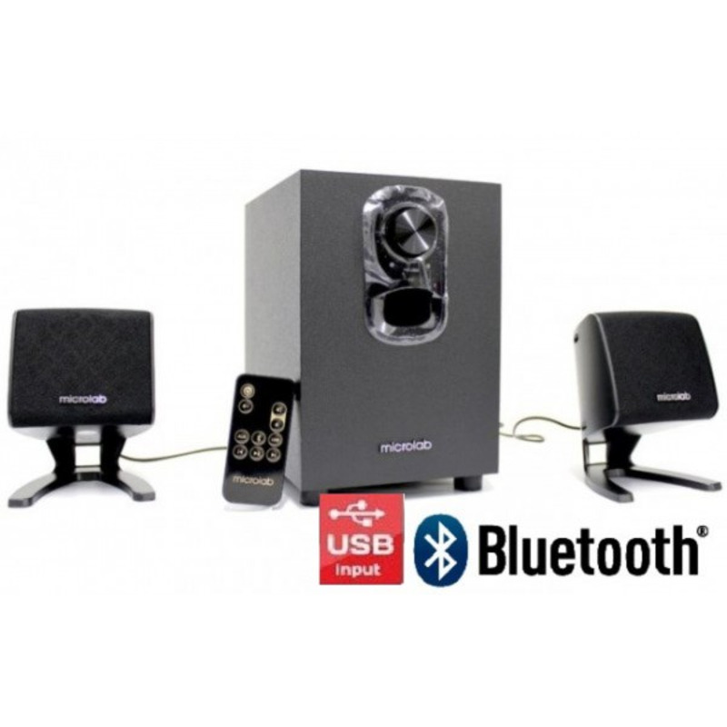 6cb6754a31dc47166ff3c55fc671a7ee Microlab U210 Aktivni zvucnici 2.1 11W (5W, 2x3W) 3,5mm, SD, FM radio, Bluetooth