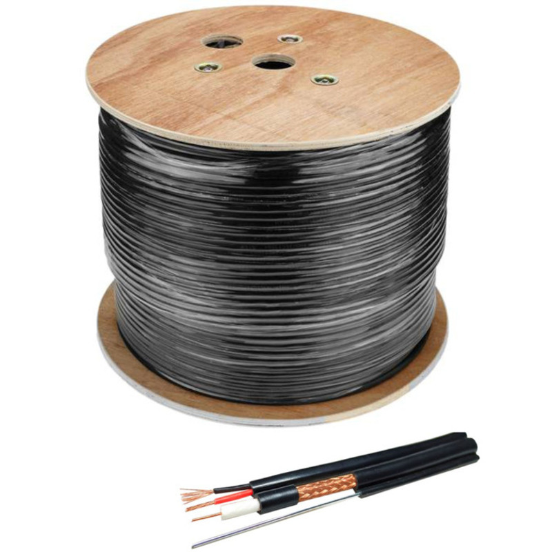 808726256baad7fda16144c47f9a1975 KABL-COAX-RG59+2X0.75 CCA/PE/300M/MSG Outdoor Koaksialni kabl sa napojnim kablom 2x0,75 + SAJLA 300m