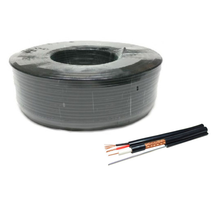 b468941a7247fa8f36b46e56448212ab KABL-COAX-RG59+2X0.75 CCA/PE/300M/MSG Outdoor Koaksialni kabl sa napojnim kablom 2x0,75 + SAJLA 300m
