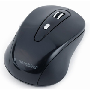 df6dafd3a1fea9e486e607aeafffeb79 MUSW-4B-06-BS Gembird Bezicni mis 2,4GHz opticki USB 800-1600Dpi black/silver 115mm