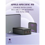 4faad548521676cd8cbb26da7df081e2 Kucni punjac LDNIO A4808Q SUPER FAST PPS 65W 2xPD 2xUSB crni