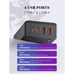 bc9422c356ae09e12359e3cb3297167c Kucni punjac LDNIO A4808Q SUPER FAST PPS 65W 2xPD 2xUSB crni