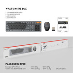 01b250d0c2629751d8fc941683f8b225 Combo mis tastatura wireless Fantech WK-895 sivi
