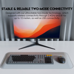 45b4b8b846a364043fdc6d8afb3bc380 Combo mis tastatura wireless Fantech WK-895 sivi