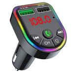 8a1f2fa75850016f3bfeee7e3ef4103a BTT-09 ** Gembird 3-in-1 Bluetooth carkit with FM-radio transmitter and USB 3.1 A charger, blk (559)