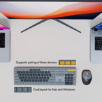 e55f68ed0ec17d332cbd0232ef2b8a81 Combo mis tastatura wireless Fantech WK-895 sivi