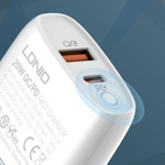 c79d932cbe91a5b7bb0ed70c7ae26952 Kucni punjac LDNIO A2424C, PD 20W QC3.0 18W, sa IPhone lightning kablom beli
