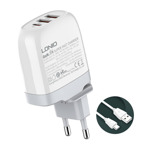 0596968c307feca25429c69d5a93a261 Kucni punjac LDNIO A3511Q PD, QC4+, QC3.0, PPS, 65W USB na Type C