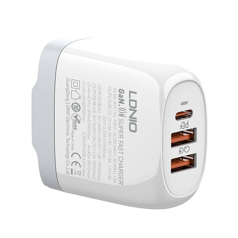 addc0b5385975d00c94031851c80956c Kucni punjac LDNIO A3511Q PD, QC4+, QC3.0, PPS, 65W Type C na Type C