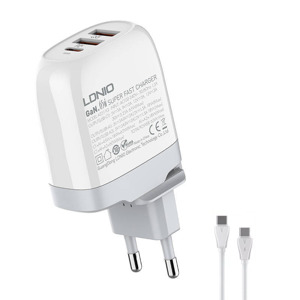 d1eb2fb7fdcfd1ccb789eebe877da442 Kucni punjac KONFULON C32D+DC15 PD 20W sa Type C na Type C kablom