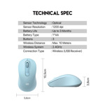 e894549fedc436480a078e60d2d83ca8 Mis Wireless Fantech W608 GO plavi