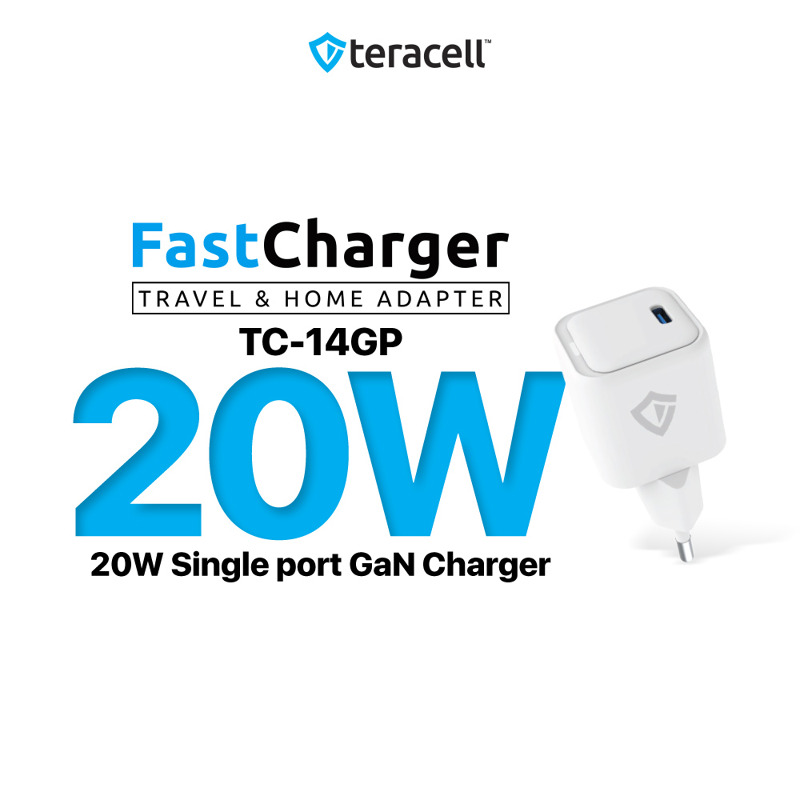 4f4d957007e47182f738003d246ece40 Kucni punjac Teracell Evolution TC-15GP, QC 3.0, PD 3.0, 20W sa PD iPhone lightning kablom beli CE