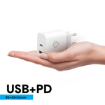 a8093d0914f78f179755faa6bfd5fba2 Kucni punjac Teracell Evolution TC-15GP, QC 3.0, PD 3.0, 20W sa PD iPhone lightning kablom beli CE