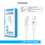 e25170d49cb904467d2b6061659c19c1 Kucni punjac Teracell Evolution TC-14GP, GaN, PD 3.0, 20W sa PD Type c kablom beli CE