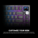 152338f46f53a6231ed4ca7218e48748 Tastatura Mehanicka Gaming Fantech MK910 RGB PBT Maxfit81 Frost Wireless bela (yellow switch)