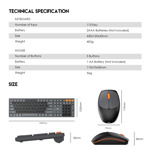 35348c6610b41cacd62fdf03a206dbb3 Combo mis tastatura wireless Fantech WK-895 plavi