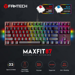 788fc10e2299e374bcee5113425c07a7 Tastatura Mehanicka Gaming Fantech MK856 RGB Maxfit 87 crna (Blue switch)