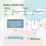 909cda707146ab4943a07a12d98c05cd Combo mis tastatura wireless Fantech WK-897 GO Mochi80 narandzasti