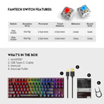 ab87dbfa96e9ab1c877b51a837cffa99 Tastatura Mehanicka Gaming Fantech MK856 RGB Maxfit 87 crna (Blue switch)