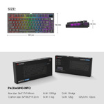 b5bbe8f14a3712c58481d1842052dd20 Tastatura Mehanicka Gaming Fantech MK910 RGB PBT Maxfit81 Frost Wireless bela (yellow switch)