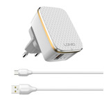 e4f6cc1f78d51a6209e3b57dae589c22 Kucni punjac LDNIO A1204Q Quick Charge 3.0 USB 5V 2.4A sa micro USB kablom beli