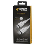 f97ed510c9d7d368a67e618379d46554 Kabl USB Tip C-Tip C Yenkee YCU C115 WH 1.5m